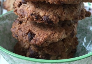 Cookies med tre slags chokolade