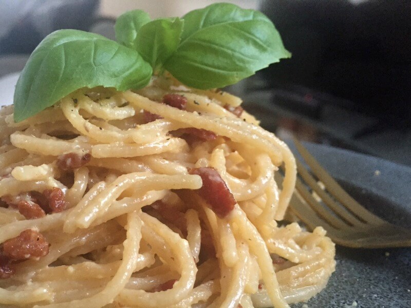 Italiensk spaghetti carbonara