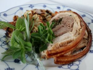 Porchetta med ramsløg og citron