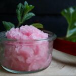 Granita af rabarber