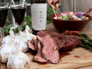 Grillet culotte med Motto Unabashed Zinfandel