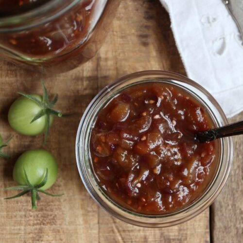 Grøn tomatrelish