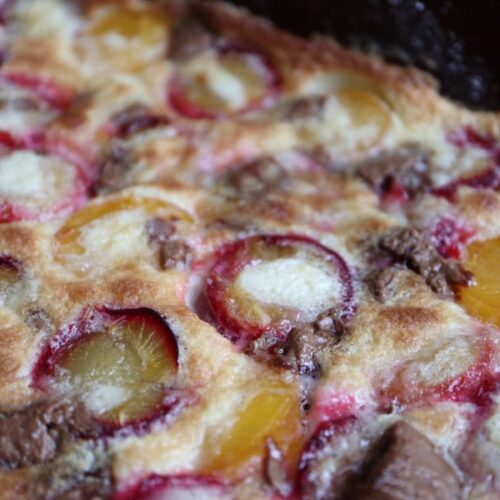 Mirabelleclafoutis med nougat