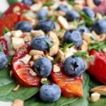 Spinatsalat med blodappelsin