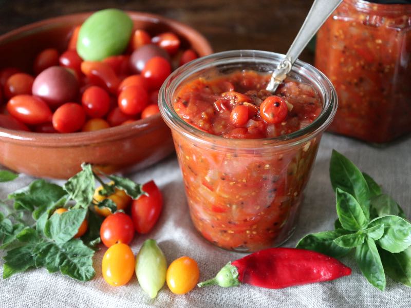 Hjemmelavet chili-tomatchutney