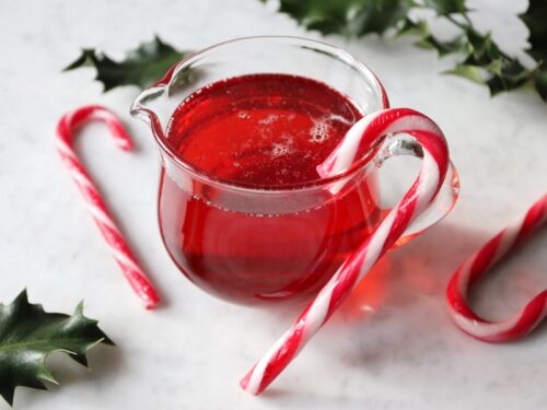 Slikstokke sirup | Opskrift på rød julesirup lavet på slikstokke