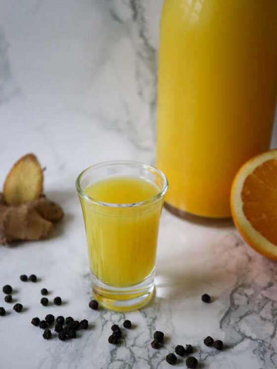 Ingefær-appelsinshot | Antiinflammatorisk sundhedsboost