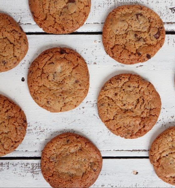 Cookies med chokoladestykker