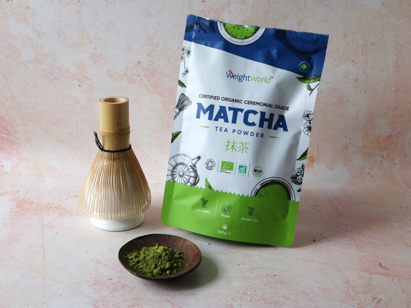 Matcha tepulver fra WeightWorld