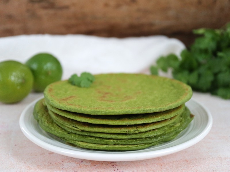 Veganske spinat tortillas